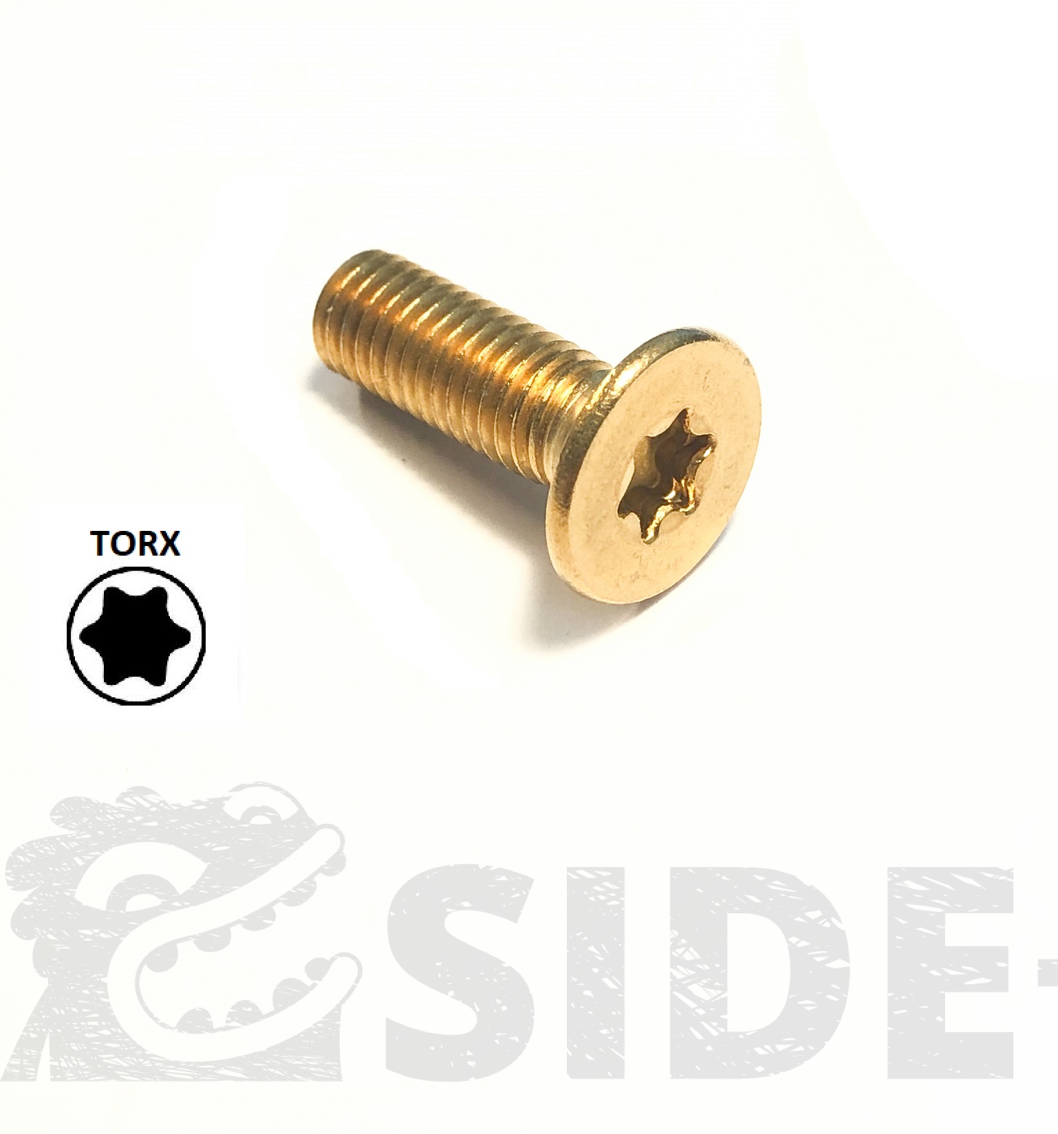 Side Shore Vis Foil - Torx - Laiton - M8 / 20 mm
