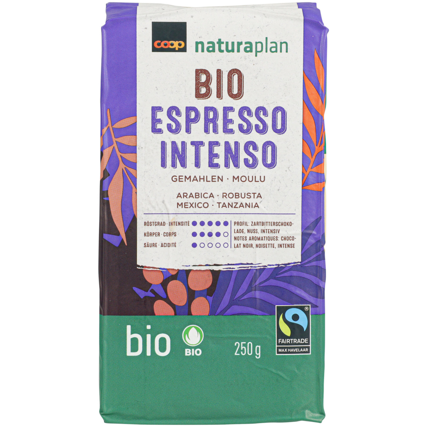 Naturaplan Bio Espresso Intenso gemahlen