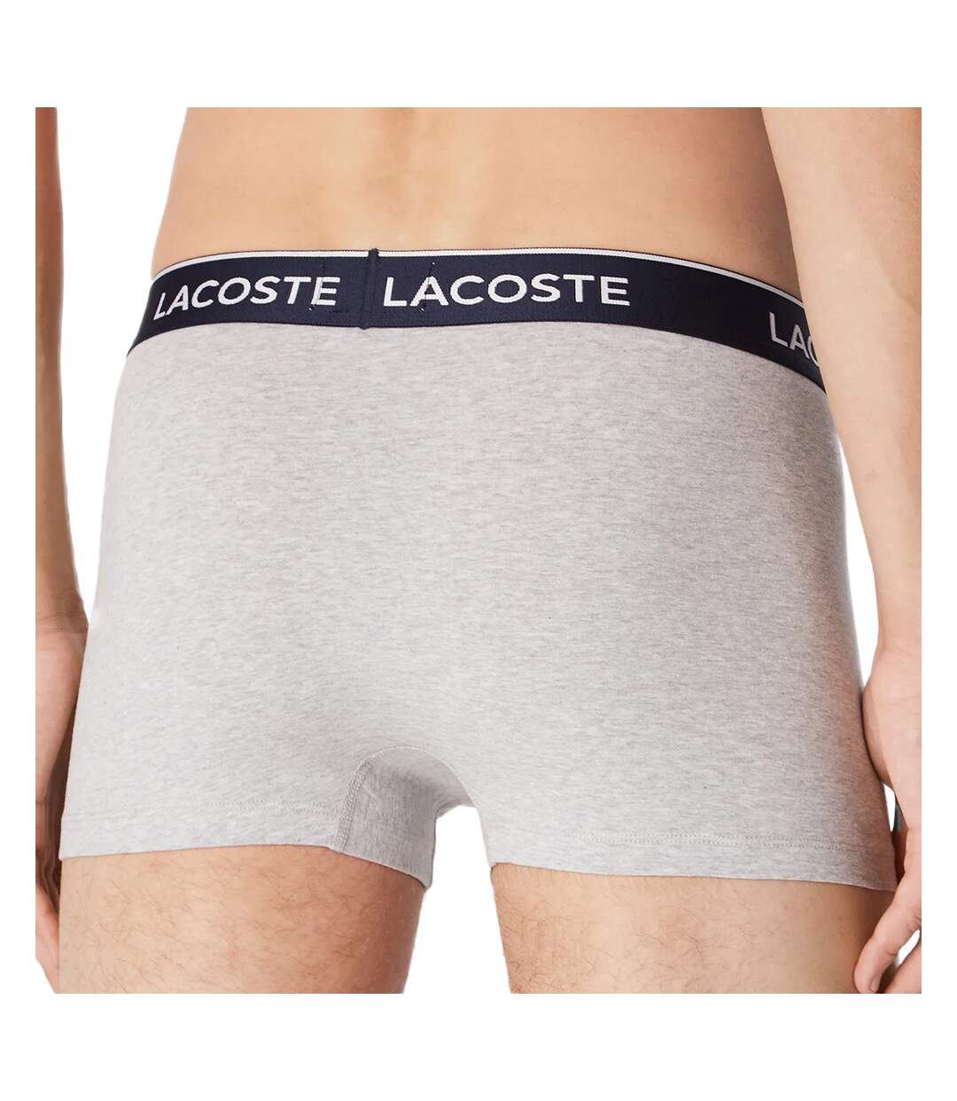 x3 Boxers Gris Homme Lacoste 5H3389