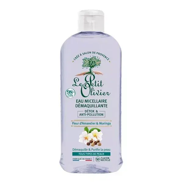 Le Petit Olivier Détox & Anti-Pollution Eau Micellaire Démaquillante 400ml