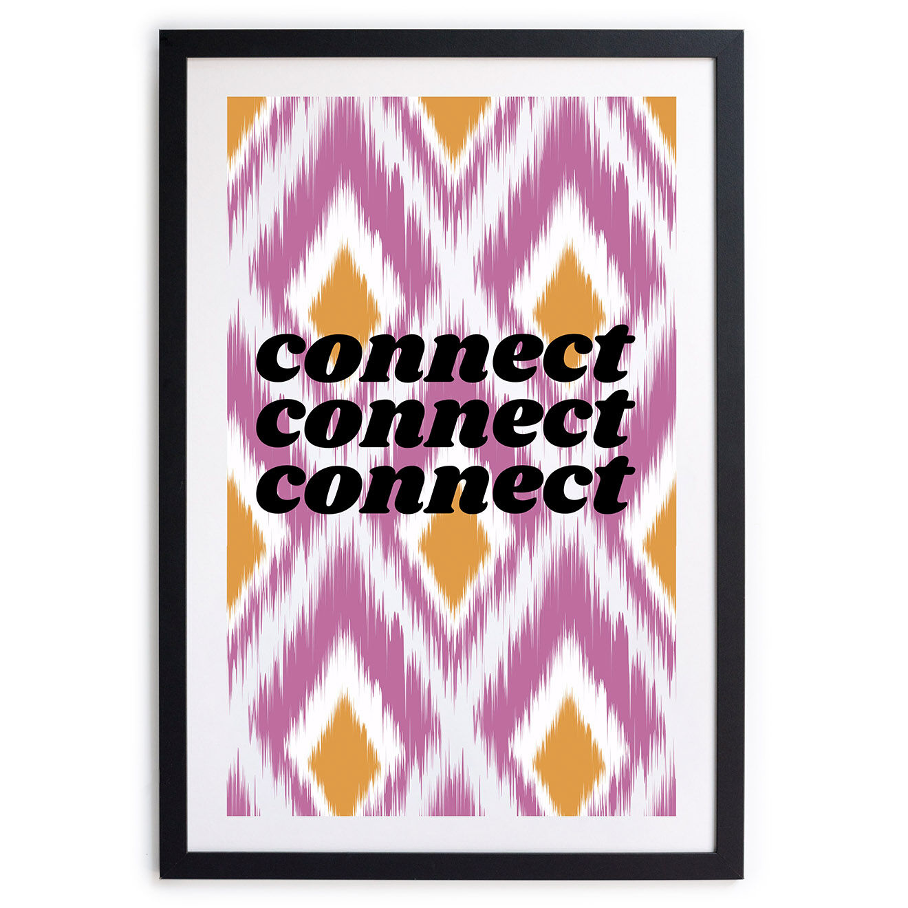Little Nice Things Affiche encadrée Connect multicolore - 40x30 cm