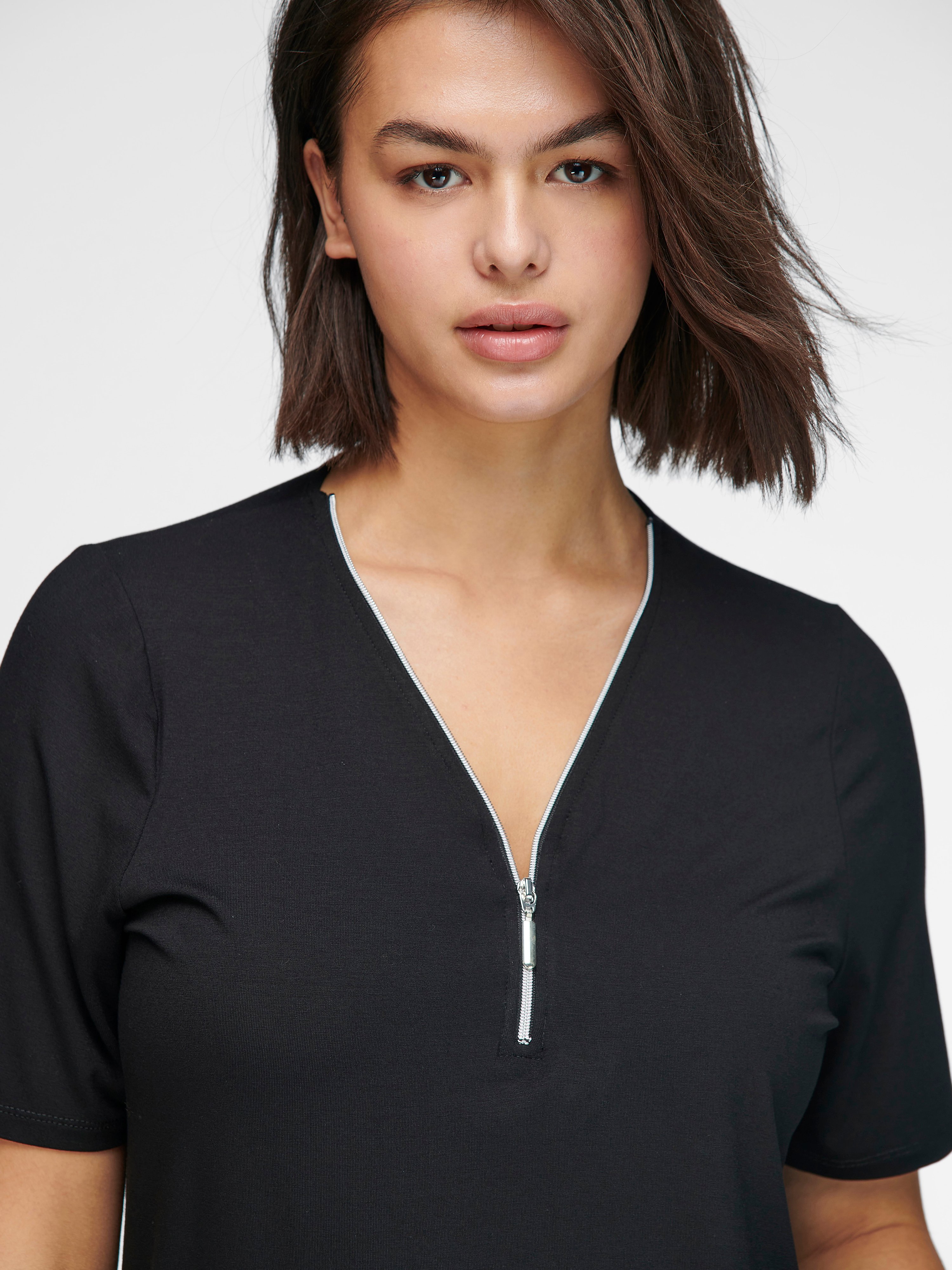 V-Shirt mit 1/2-Arm