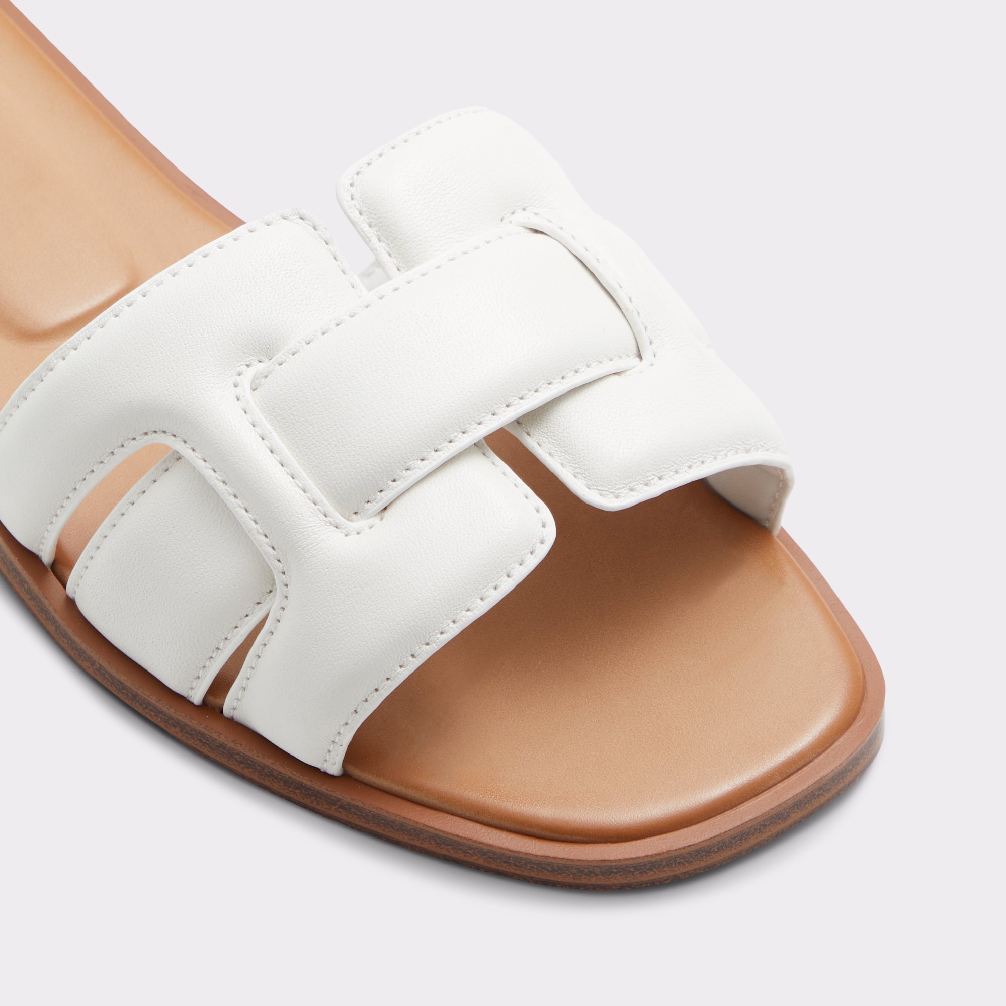 Elenaa White Women Flat Sandals