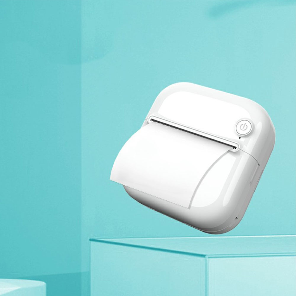 Tragbarer Sofortbild Bluetooth 5.1 Smartphone Drucker für iOS/Android - Weiss
