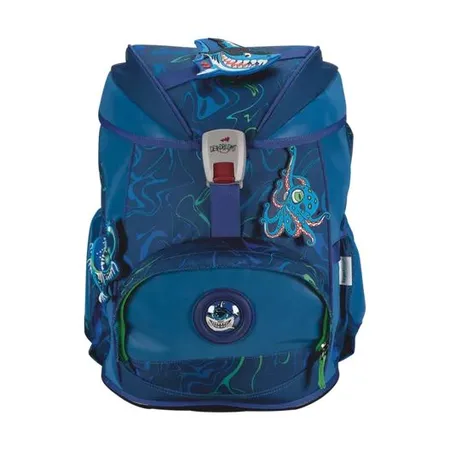 DerDieDas Schulrucksack-Set ErgoFlex Exklusiv Superflash Water Splash, 5-teilig
