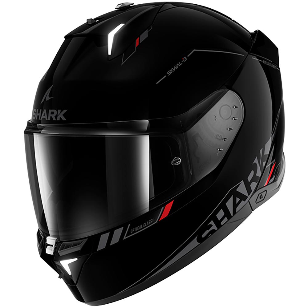 Shark - Casque Skwal i3 Blank SP Noir Brillant