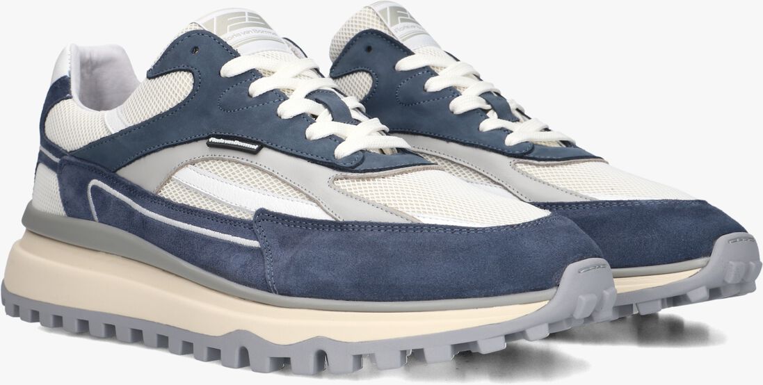 blauwe floris van bommel lage sneakers sfm-10172 de gripper