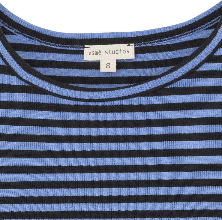 esmé studios ESBlossom Stripe 2/4 T-shirt GOTS Granada sky