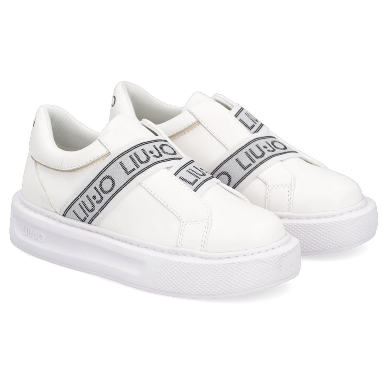 Liu-Jo Sneakers en Cuir Bola blanc/argenté