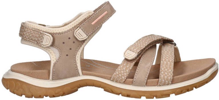 Ecco nubuck sandalen beige