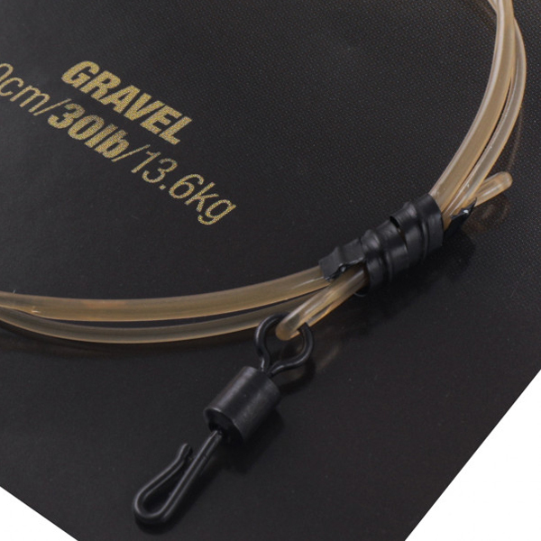 Bas de ligne avec émerillon Korda Dark Matter Leader 50 cm, QC Swivel
