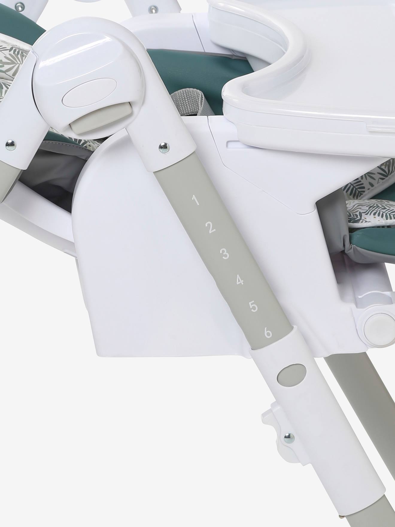 Cadeira alta MagicSeat com múltiplas posições, cinza claro