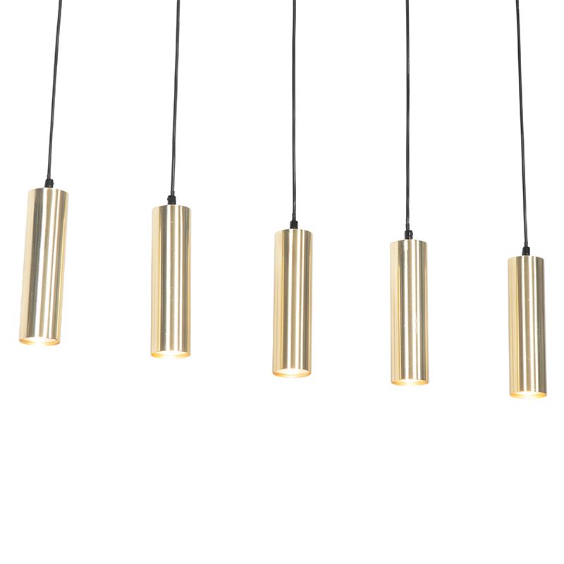 Moderne hanglamp messing 5-lichts - Jeana