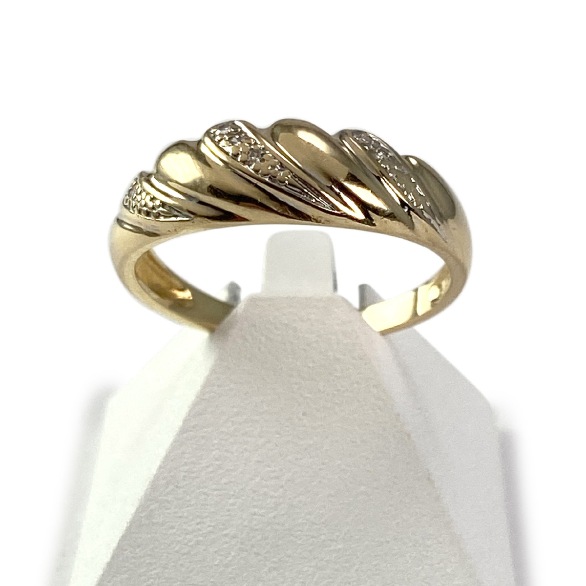 Bague d'occasion or 750 jaune diamants