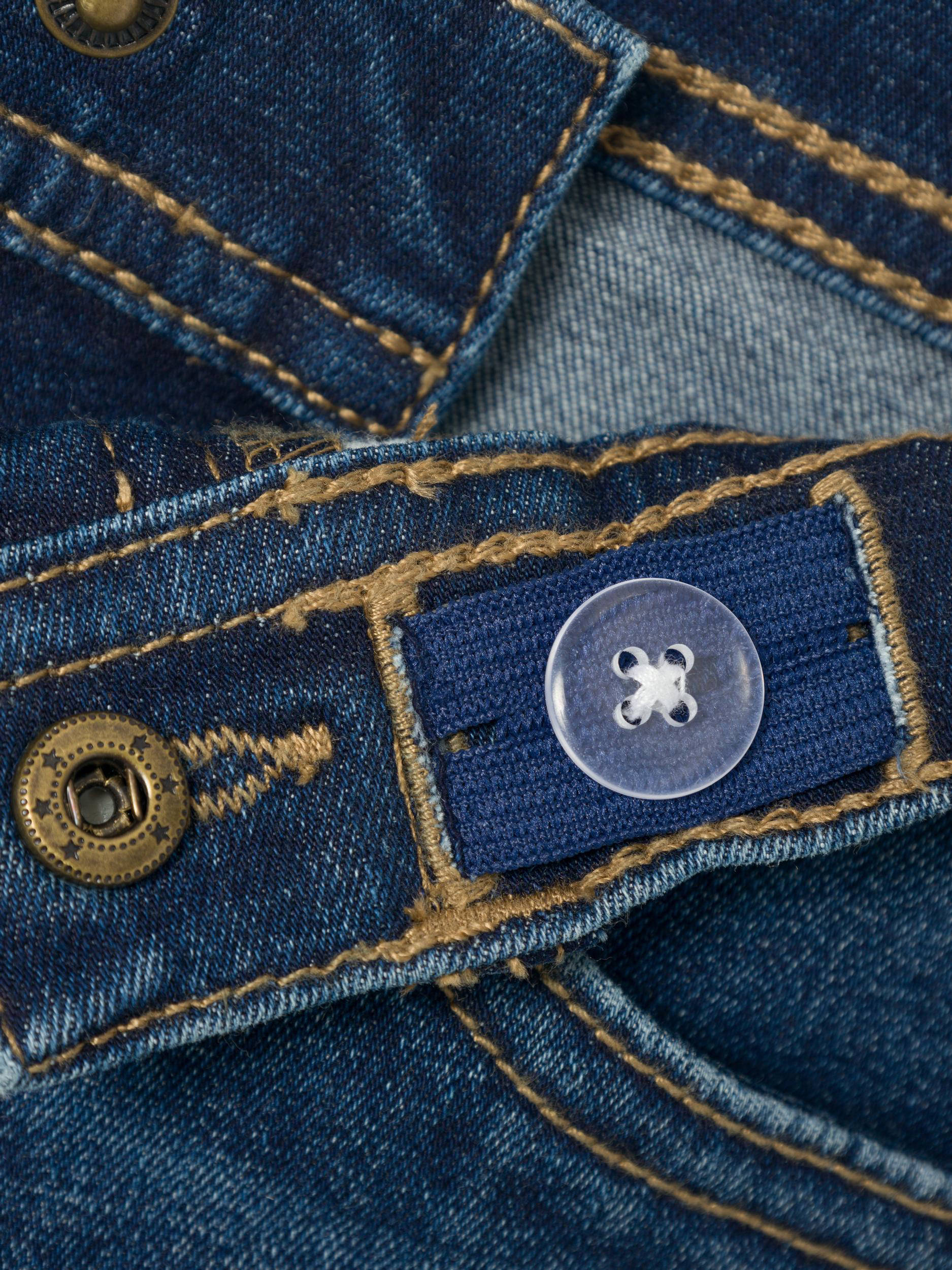 NAME IT slim fit denim short NKMSILAS dark blue denim