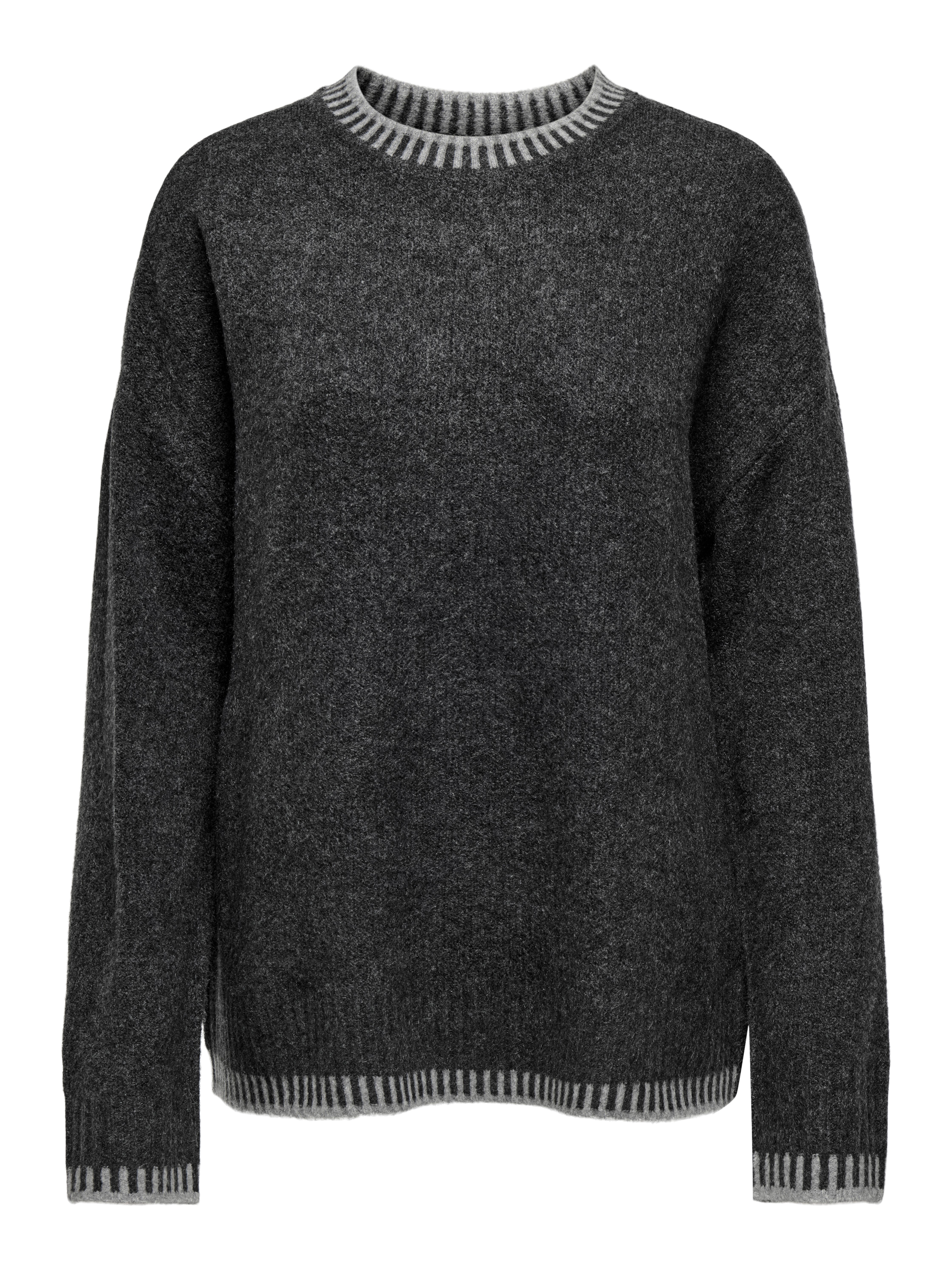 ONLSILMA Strickpullover Dark Grey Melange