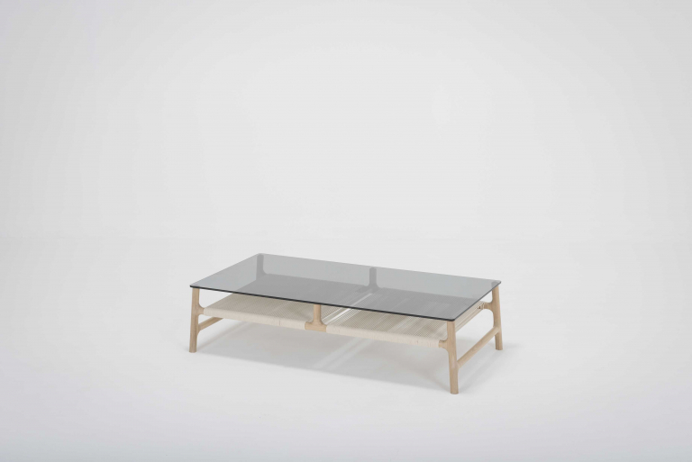 Gazzda Fawn coffee tafel 120x60 whitewash smoked grey