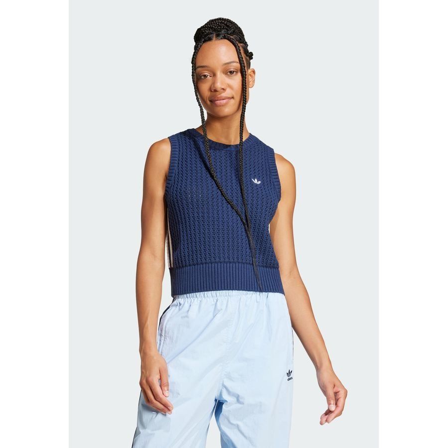 Adidas Original Veste sans manches maille Adicolor