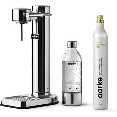 Machine à soda et eau gazeuse Aarke Pack Carbonator 3 Inox + CO2