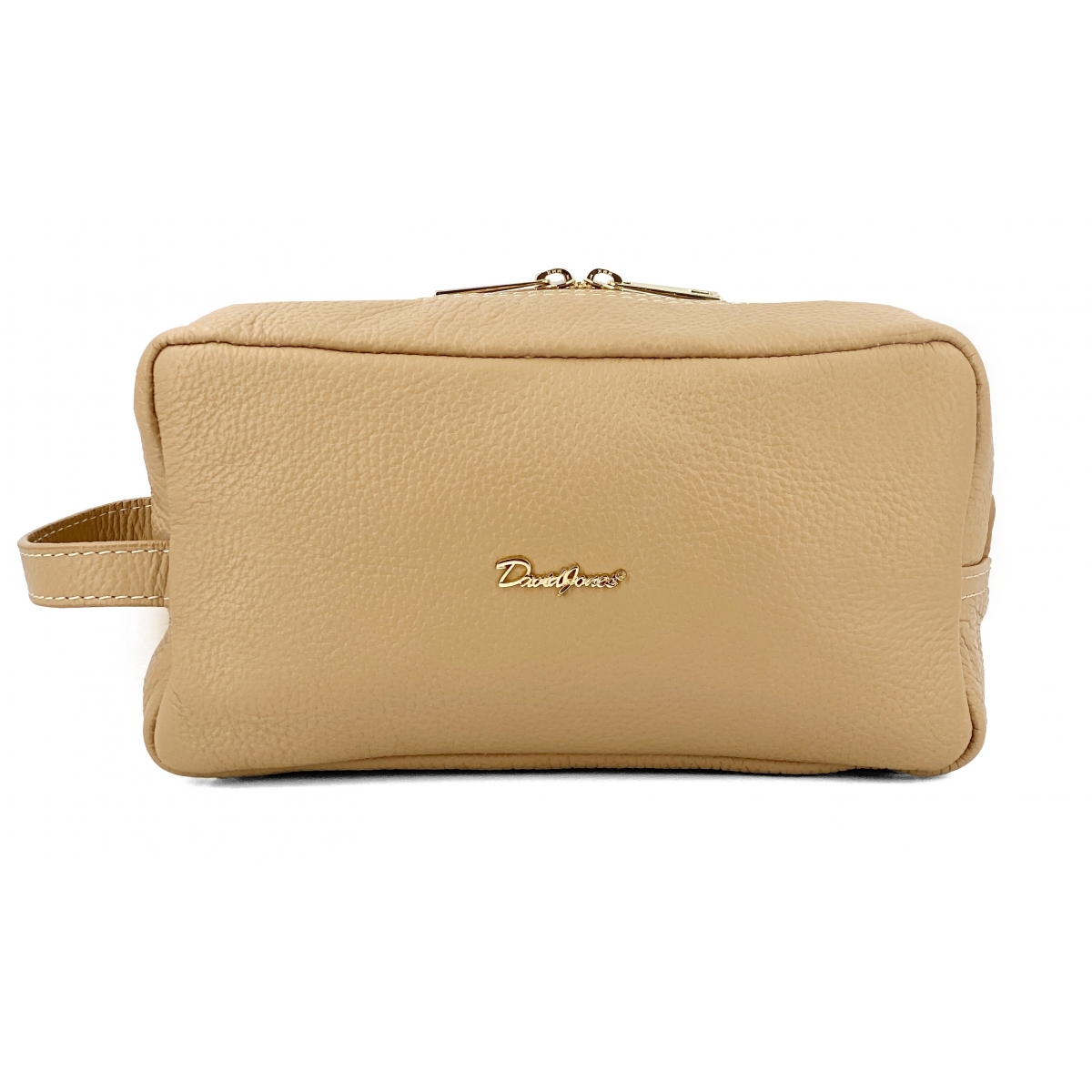 David Jones Trousse de toilette en cuir de vachette David Jones