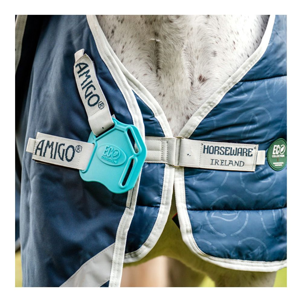 Horseware ECO LINER 400G - Doublure teal eco print/grey