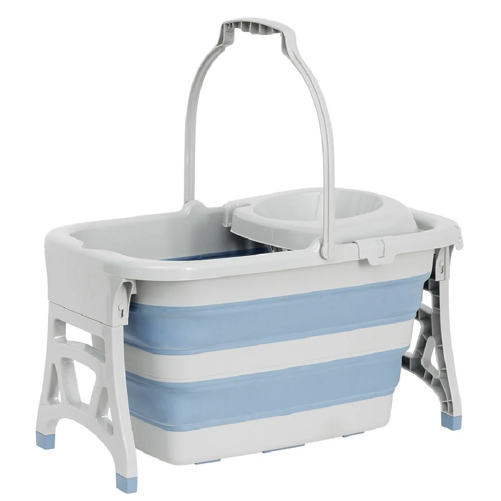 Seau essoreur rétractable 20L gris