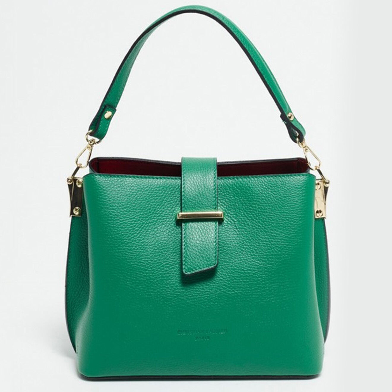 Christian Laurier Sac Porté Epaule en Cuir Lessie vert clair - 25x21x12.5 cm