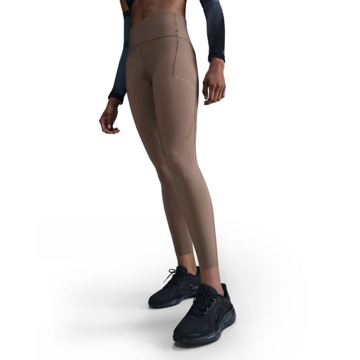 Nike Dame Lange tights Dri-Fit Swift high-Waisted Tights Brun