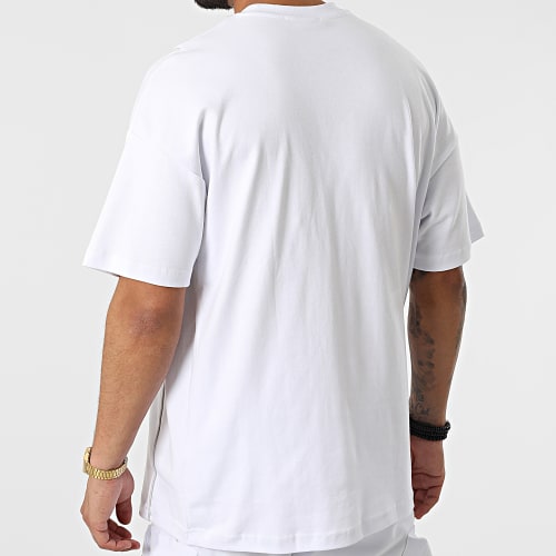 Ensemble Tee Shirt Oversize Short Jogging Y258UST Blanc