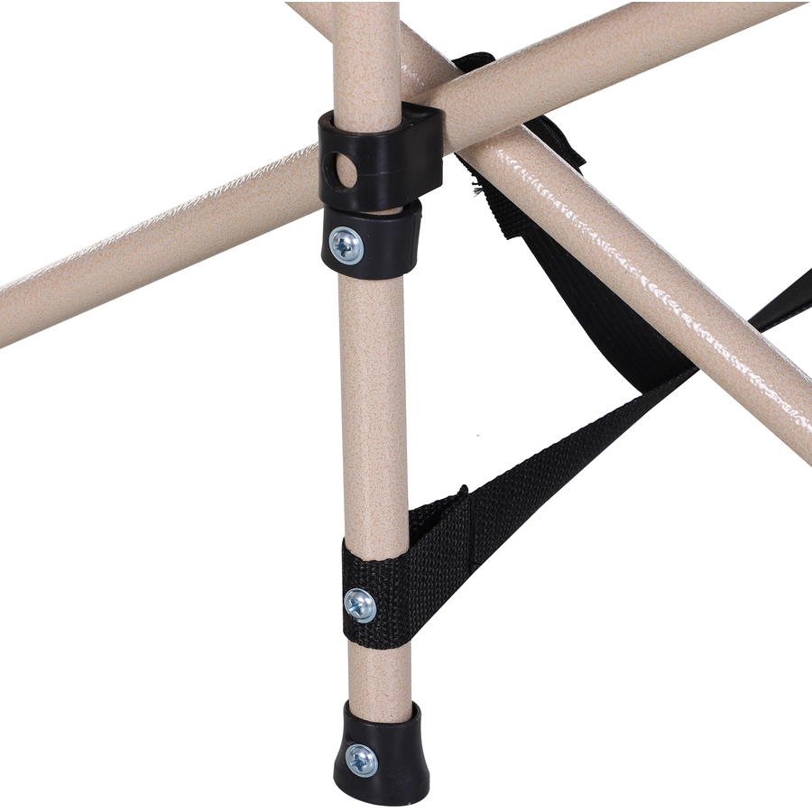 Outsunny Feldbett mit Aufbewahrungstasche blau, beige