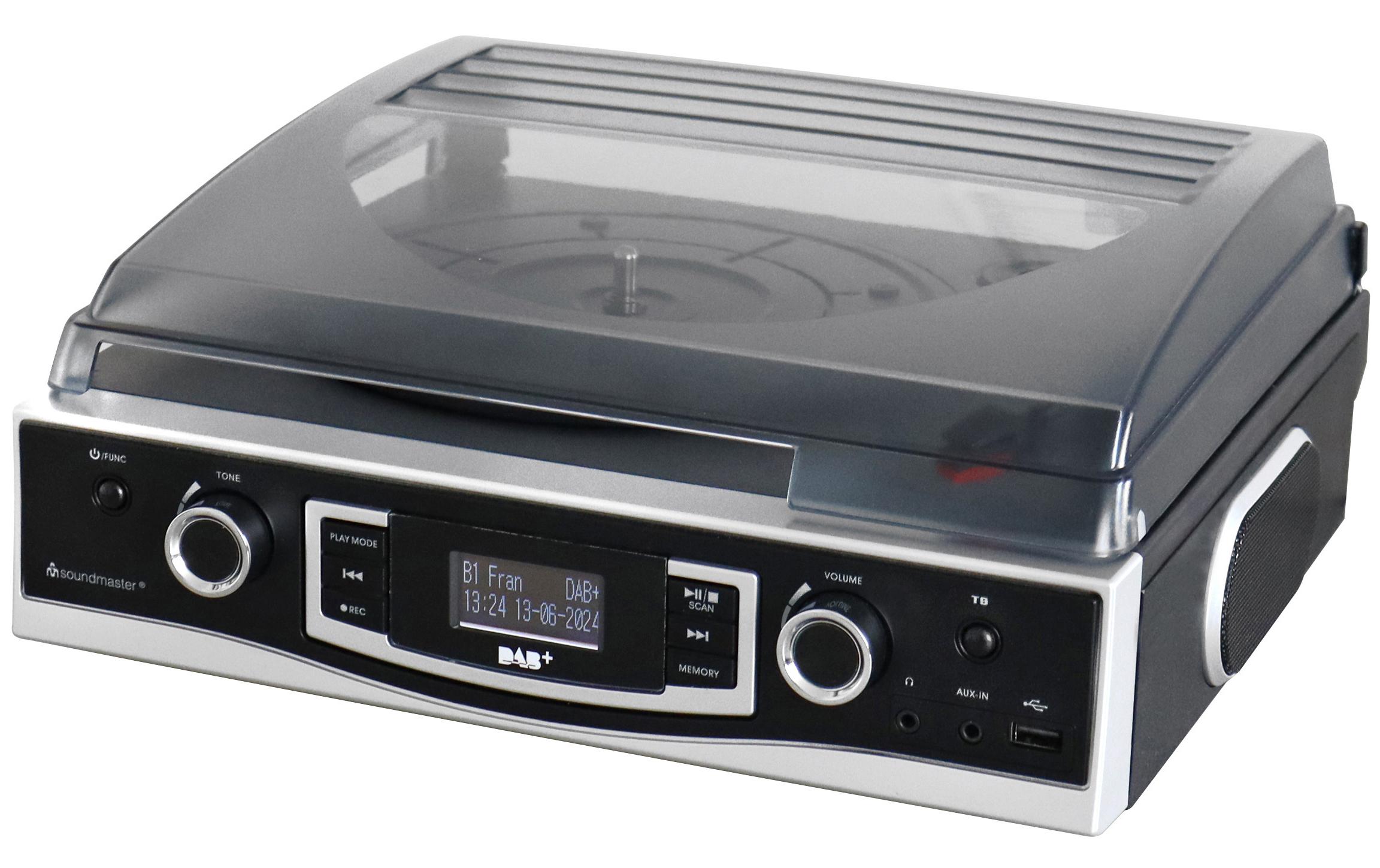 Plattenspieler PL590SW Schwarz<br>Plattenspieler mit DAB+/UKW Stereoradio und Encoding