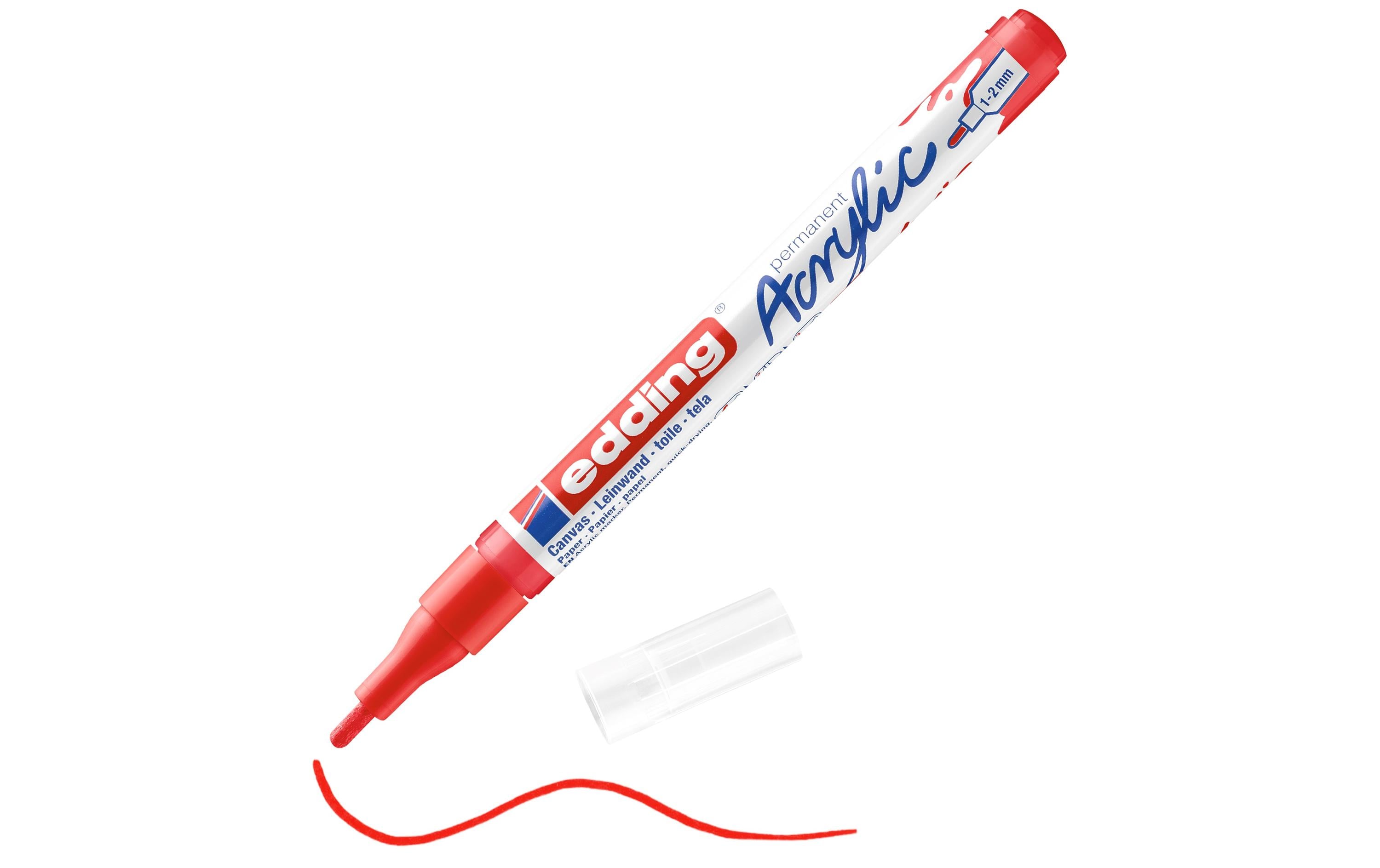 Acrylmarker 5300 Fein, RotSchnelltrocknende Acrylstifte