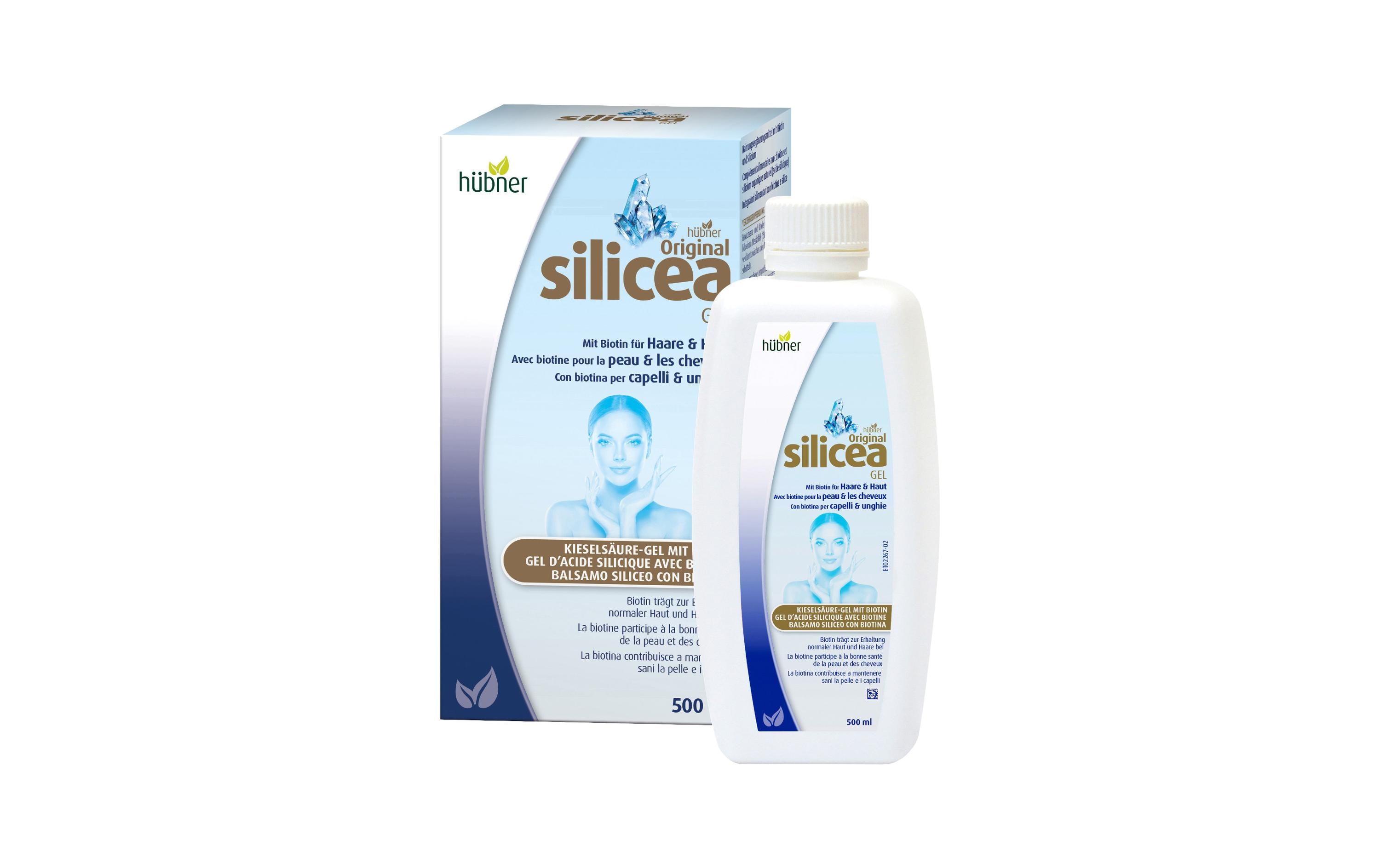 Silicea Gel mit Biotin für Haare und Haut 500 mlVeganes Kieselsäure Gel mit Biotin
