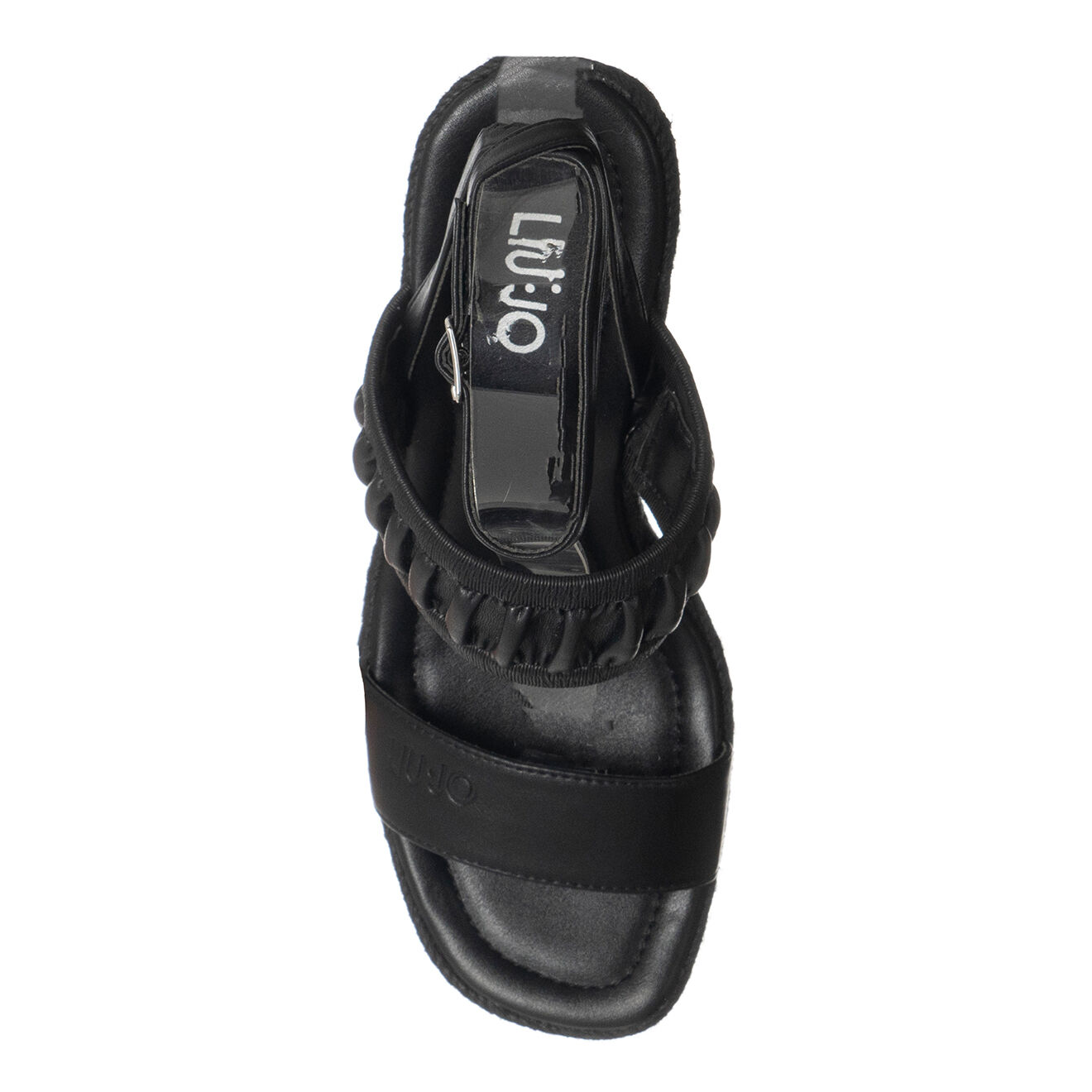 Liu-Jo Sandales Compensées Yasmin noires - Talon 11 cm