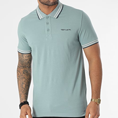 Polo Manches Courtes Pasian Gris Vert