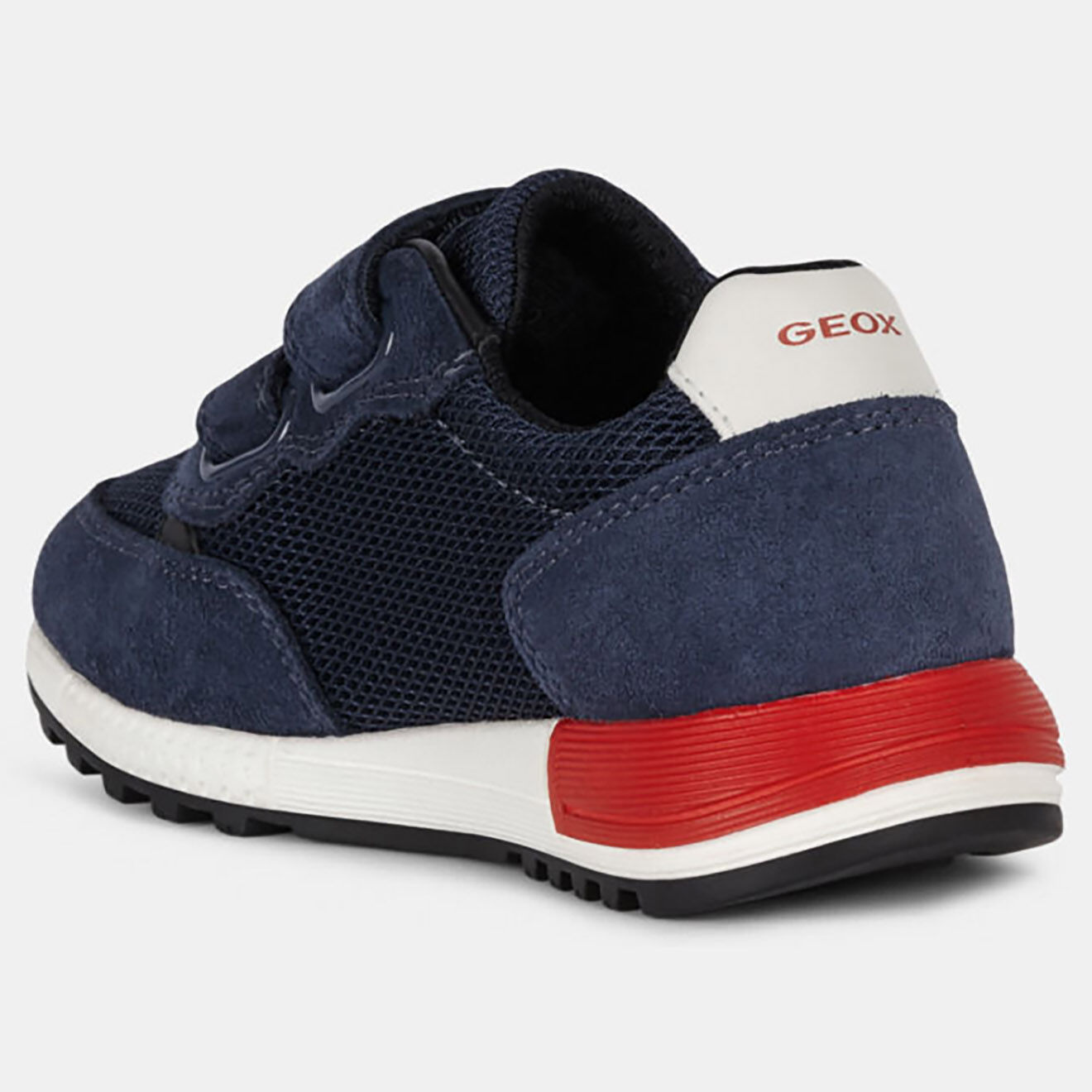 Geox Sneakers en Cuir & Textile Alben bleu/rouge