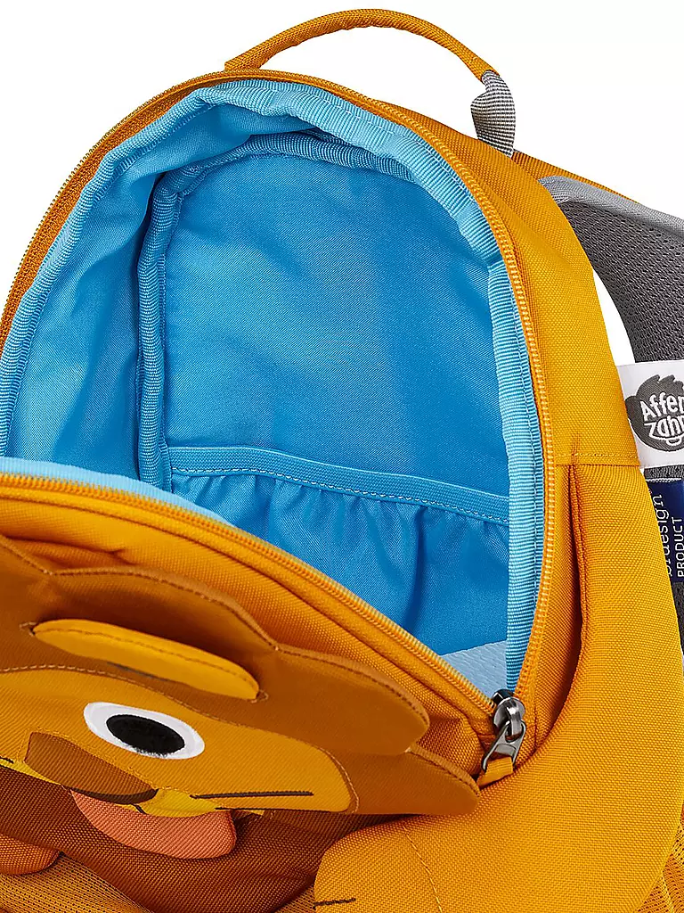 AFFENZAHN Kinder Rucksack Großer Freund - Löwe orange