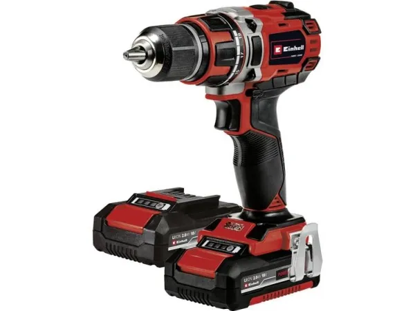 Einhell Power X-Change TE-CD 18/50 Li BL (2x2,0Ah) Batteri boremaskine 18 V 2 Ah Litium inkl. ekstra batteri, Kuffert