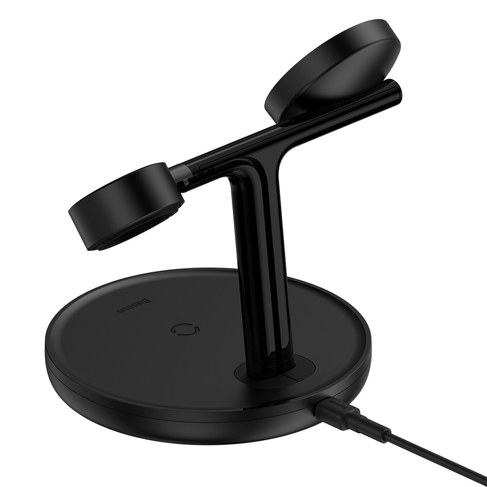 (20W) 3in1 USB C Wireless Charger Magnetisches Ladegerät für Apple iPhone / Apple Airpods / Apple Watch - Schwarz