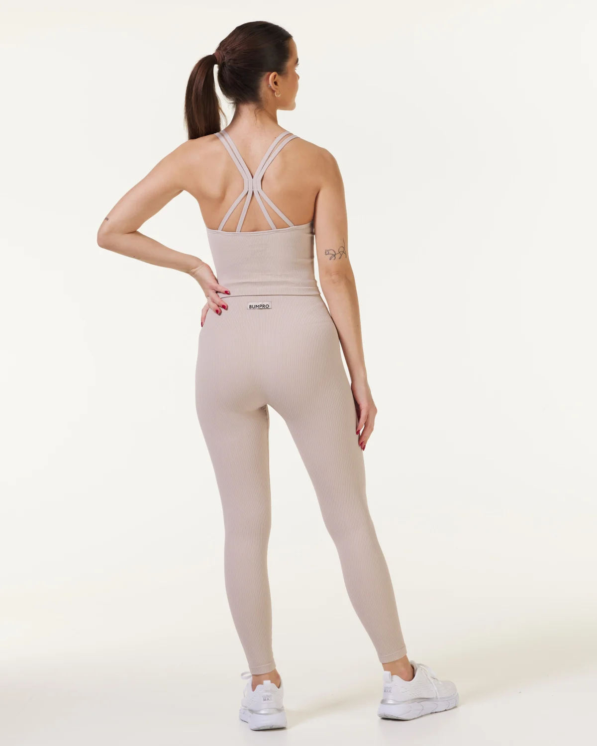 Bumpro Perfect Rib Tights Beige