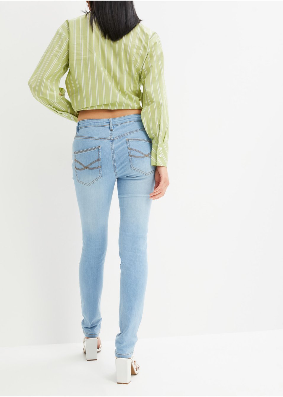 Jean Skinny taille moyenne, extensible