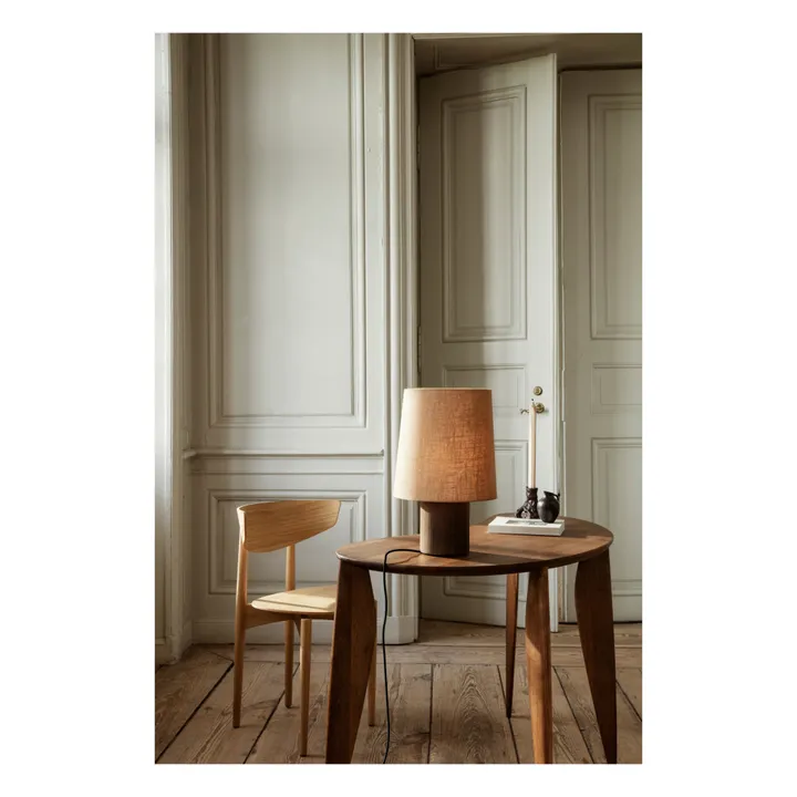Ferm Living Pied de lampe Post en bois FSC | Chêne fumé