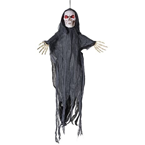 Halloween genfærd med LED H: 85 cm - sort