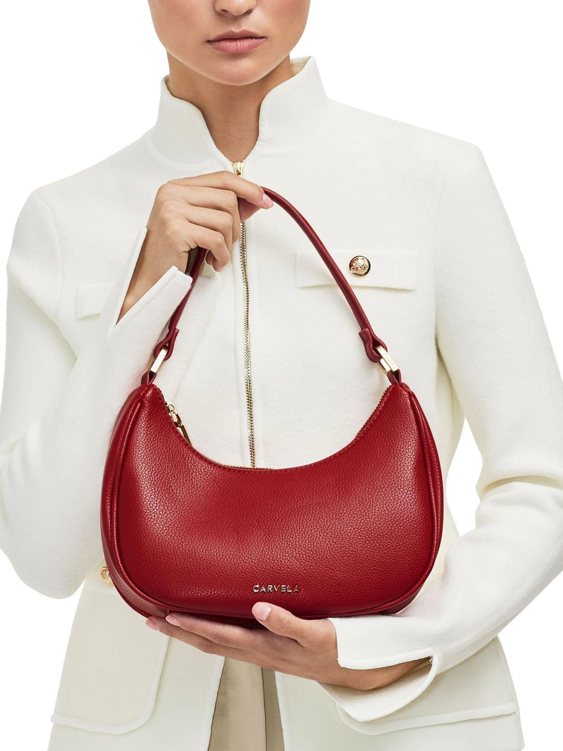 Rood - Carvela Scoop schoudertas