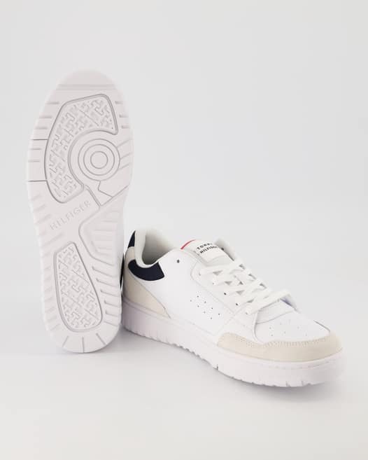 Tommy Hilfiger TH Basket Core LTH Mix ESS Sneaker in Weiß