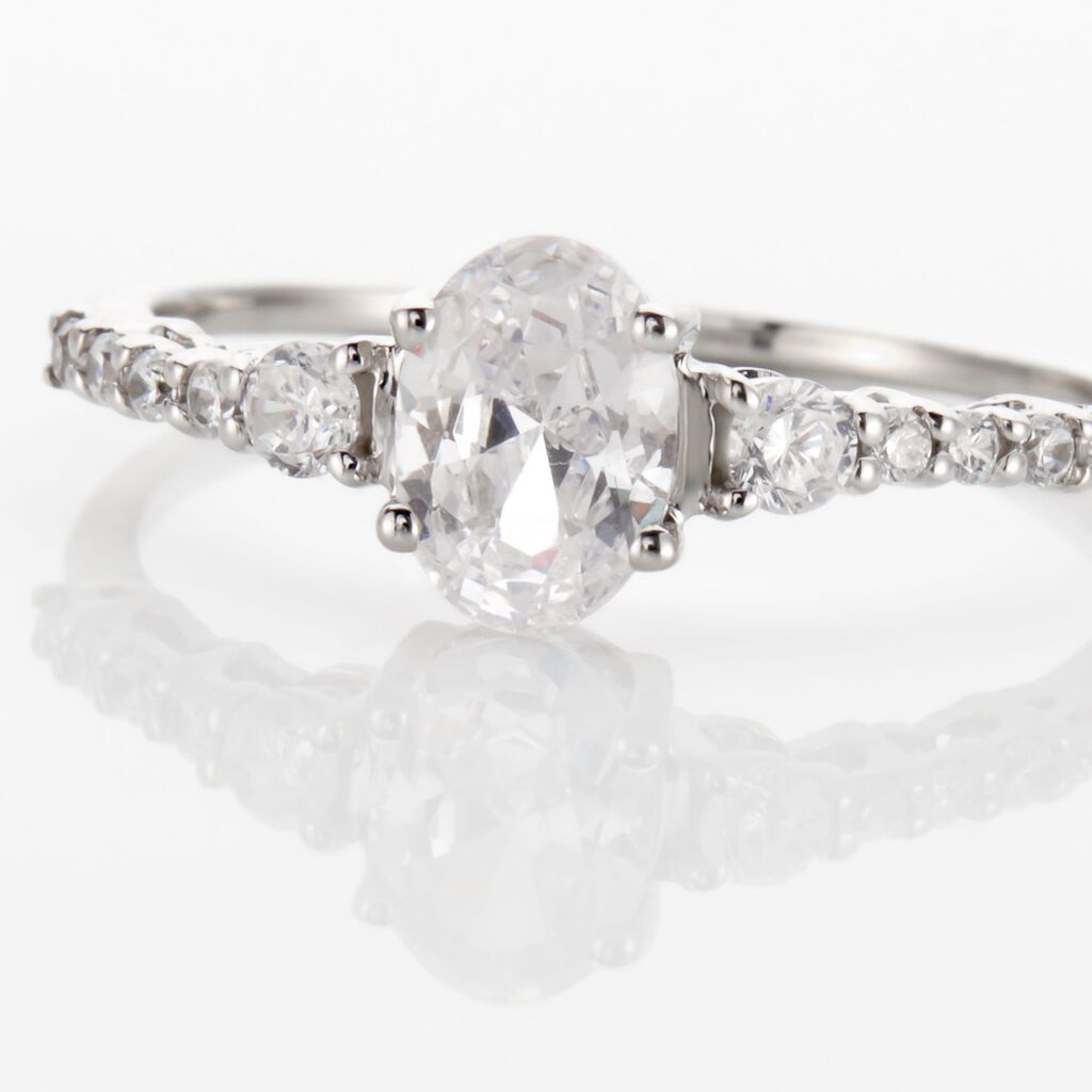 Bague Or Blanc Peadar Oxyde De Zirconium