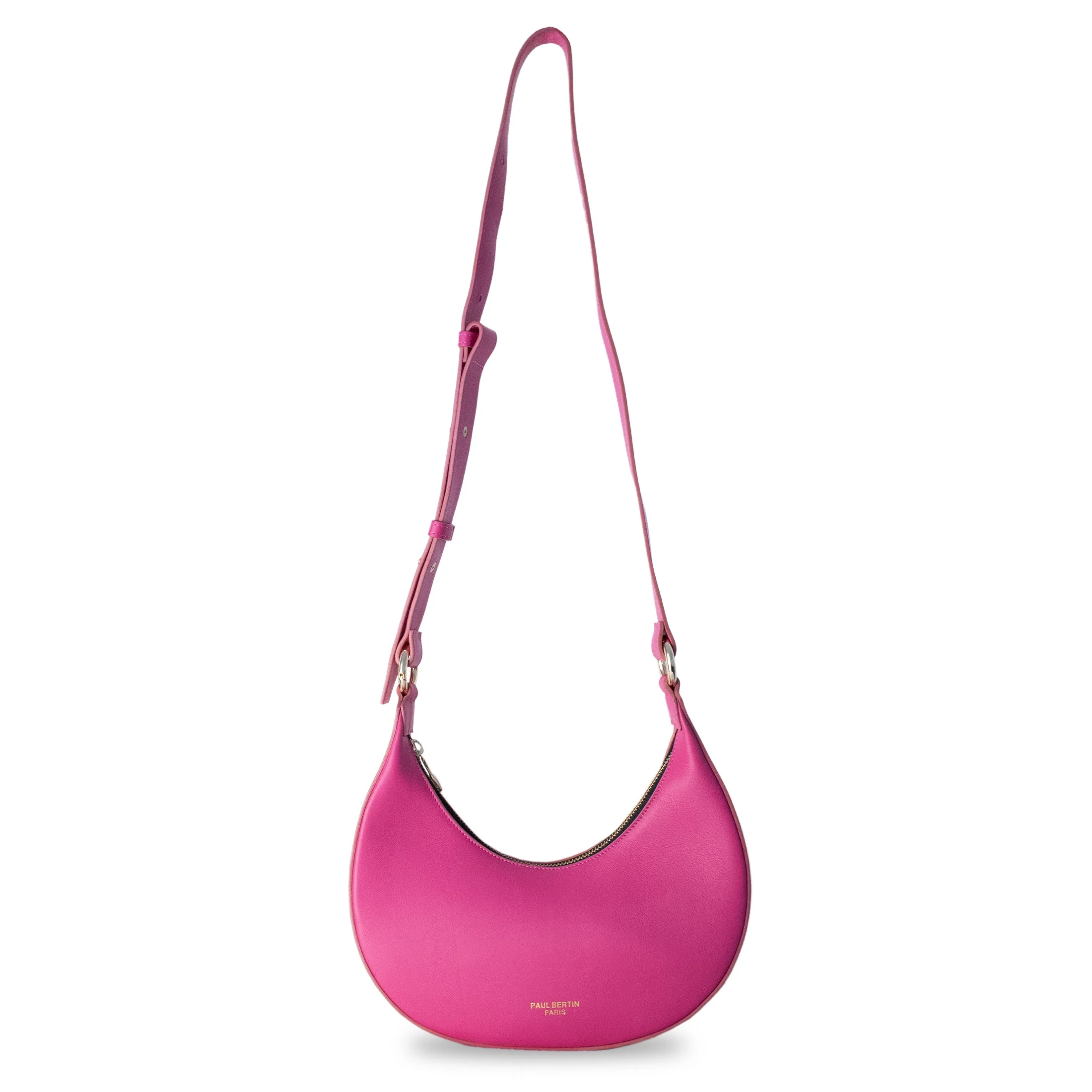 CROSS MOON - Sac bandoulière cross-body en cuir | Rose