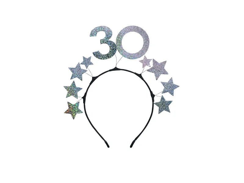 30 Jaar Haarband Zilver