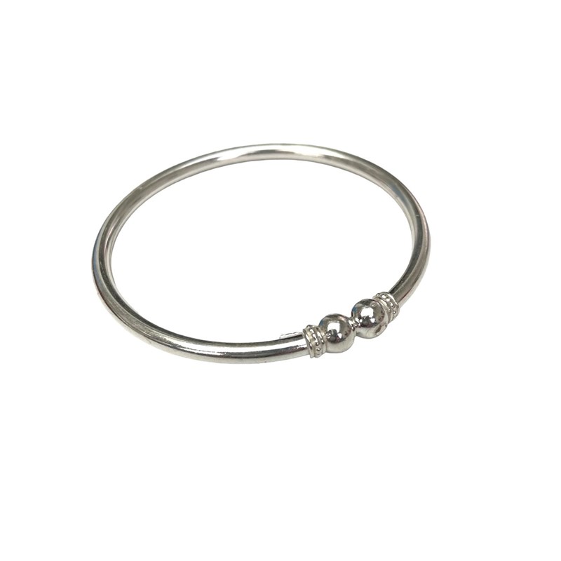 Bracelet argent jonc rigide arrondi