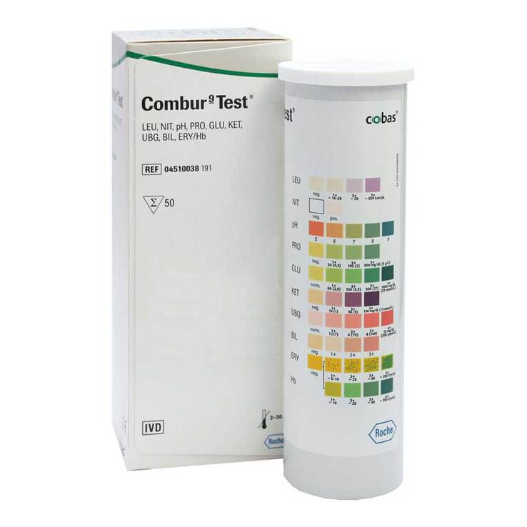 Combur 9 Test Teststreifen, 50 St